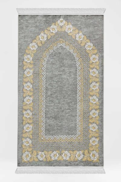 Gris Fluer Arch Unpadded Sejadah.