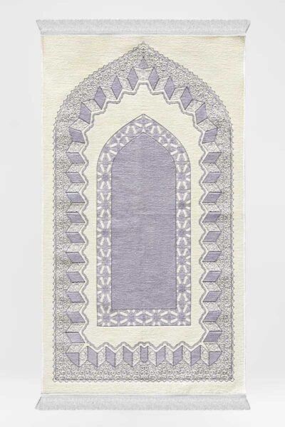 Mauve Islamic Geometric Arch Unpadded Sejadah