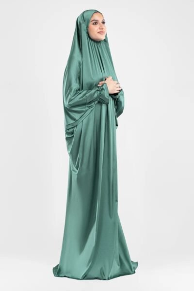 Jade Satin Islamic Prayer Wear