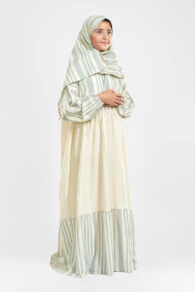 Cloudii Striped Islamic Junior Prayer Wear