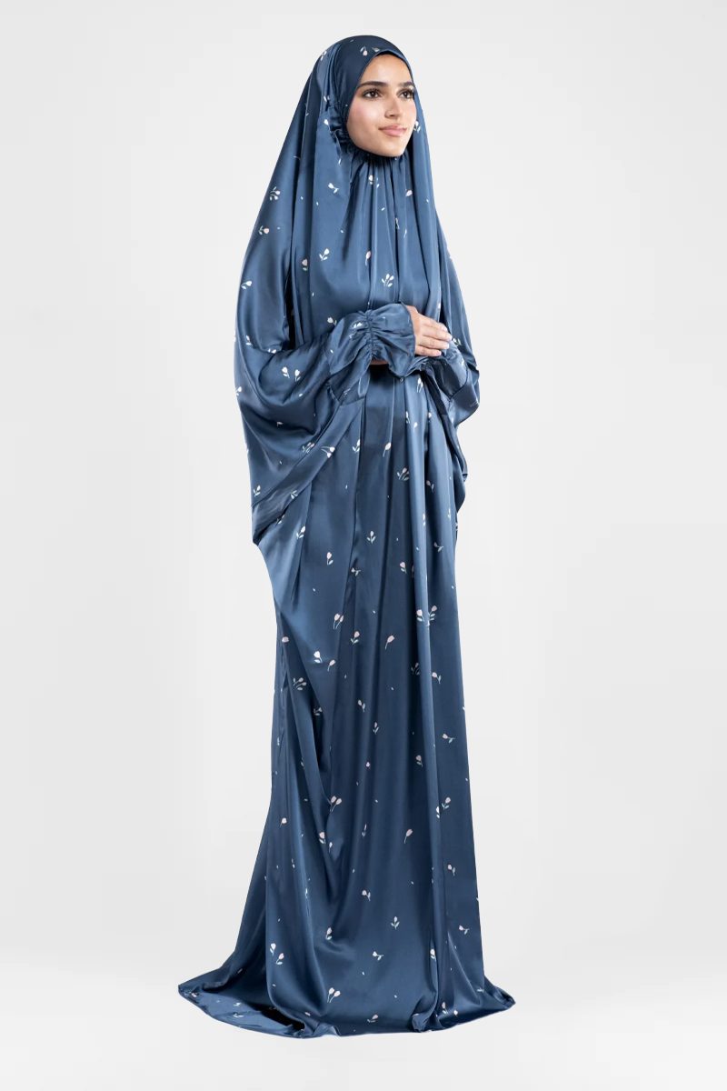 Sapphire Satin Islamic Prayer Wear