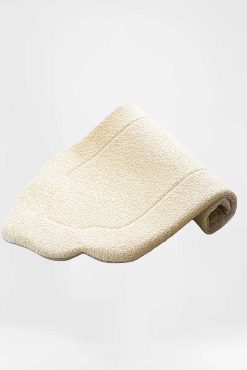 Daisy White Arched Plain Prayer Mat - Image 2