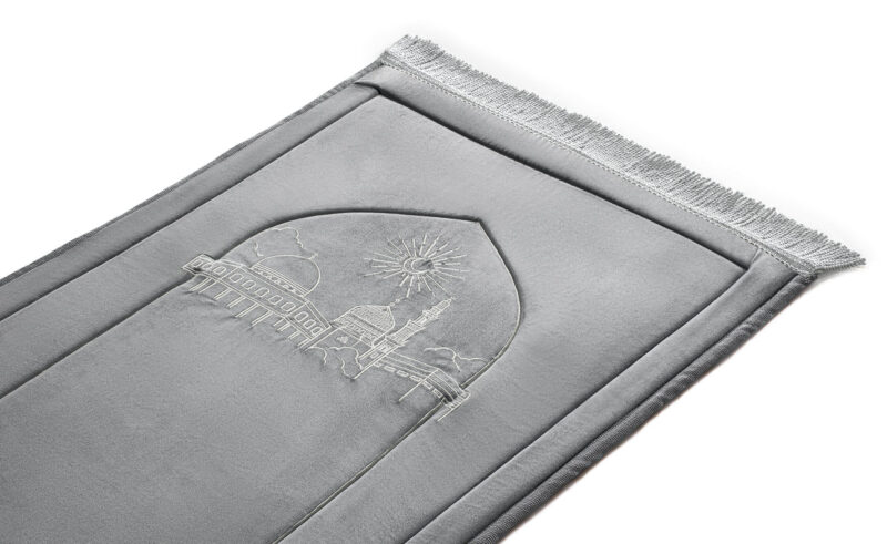 Greyish Emboss Prayer Mat - Image 3