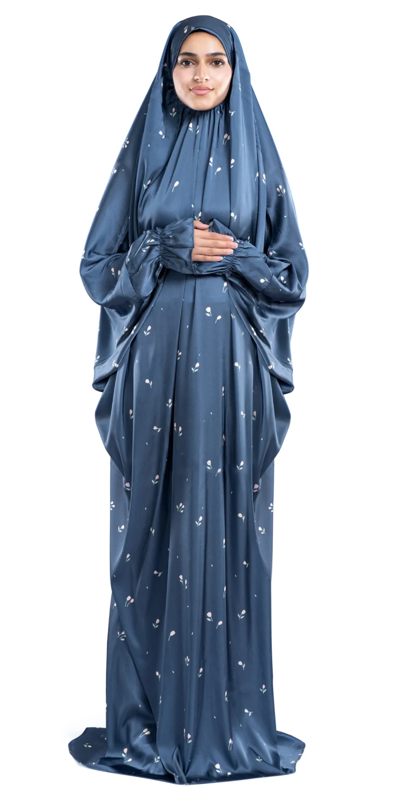 Alternative view of Sapphire Satin Islamic Prayer Wear
