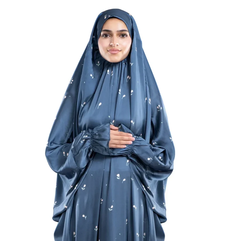 Alternative view of Sapphire Satin Islamic Prayer Wear