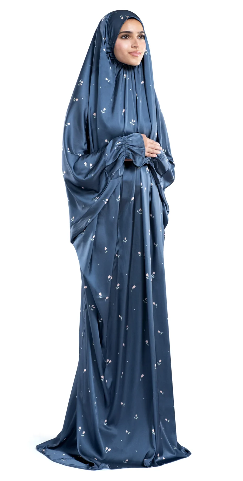 Sapphire Satin Islamic Prayer Wear