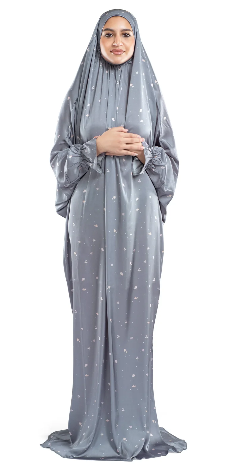 Alternative view of Stone Satin Islamic Prayer Wear