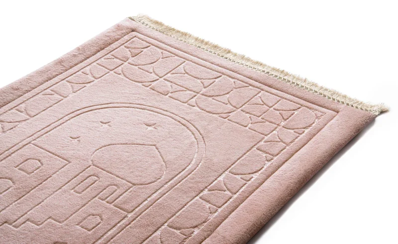 Blush Pink Emboss Prayer Mat - Image 3
