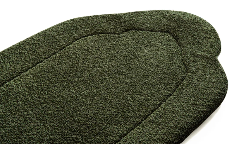 Deep Olive Arched Plain Prayer Mat - Image 3