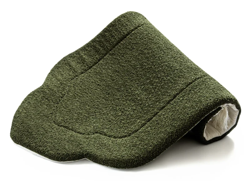 Alternative view of Deep Olive Arched Plain Prayer Mat