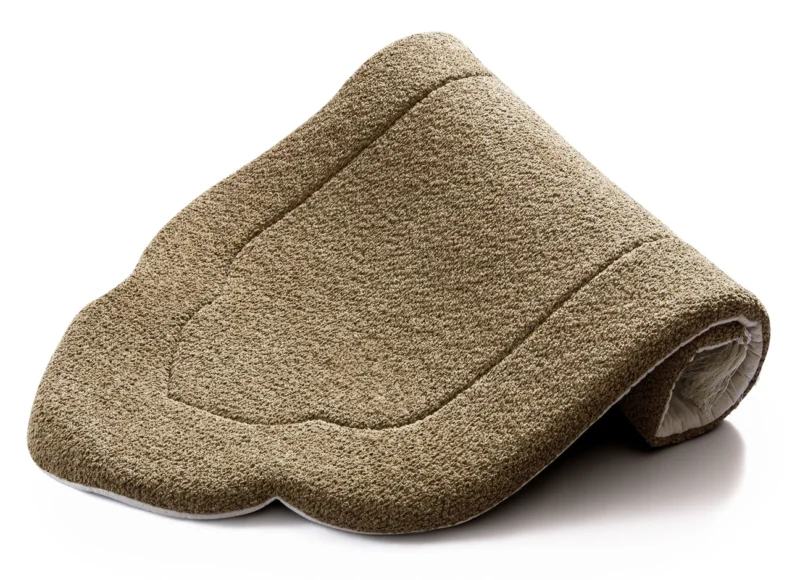 Alternative view of Tan Arched Plain Prayer Mat