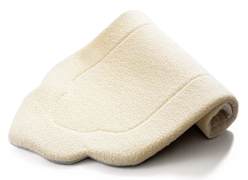 Alternative view of Daisy White Arched Plain Prayer Mat