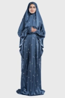 Sapphire Satin Islamic Prayer Wear - Luxury Prayer Wear Qatar | Arcadia
