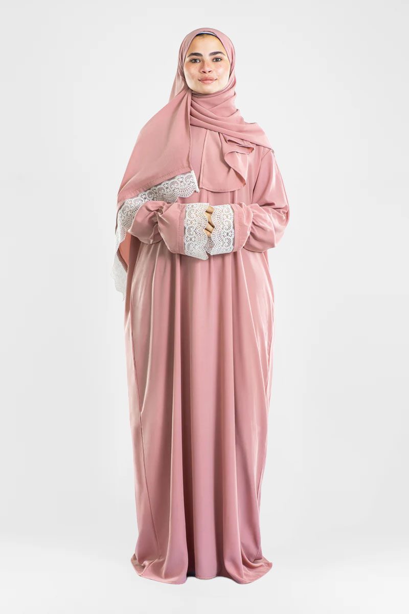 Rosette Lace Islamic Prayer Wear - Image 2