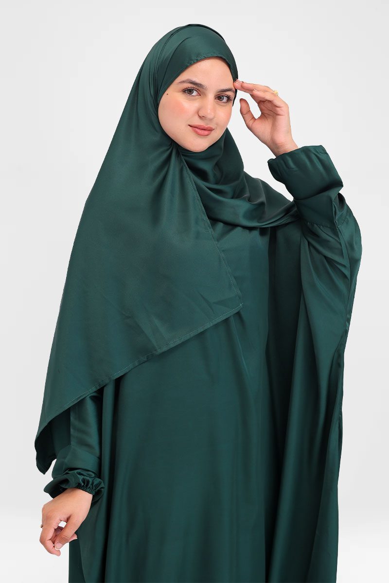 Al-Rawdah Satin Prayer Dress - الصورة 3