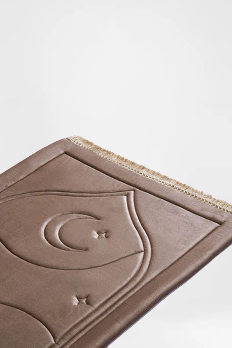 Taupe Dusk Capitone Prayer Mat - الصورة 2