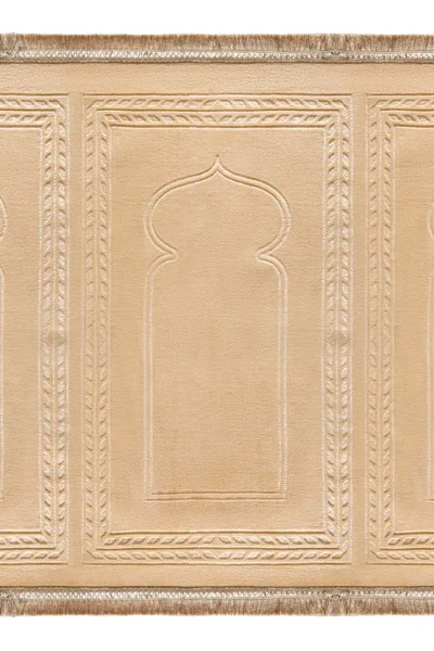 Trio Beige Jama'ah Prayer Mat