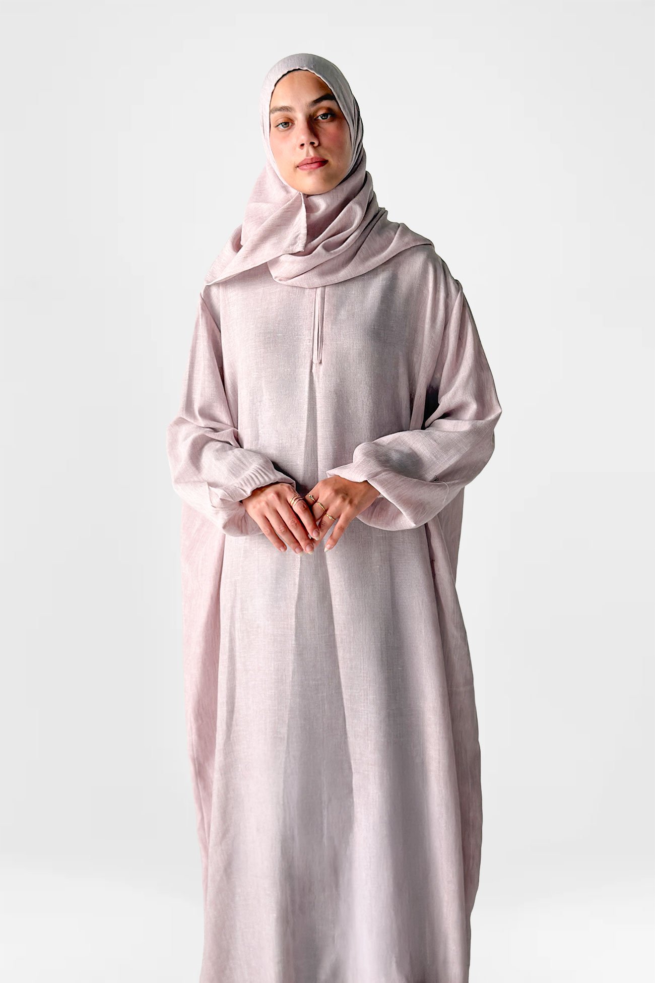 Blush Linen Prayer Dress