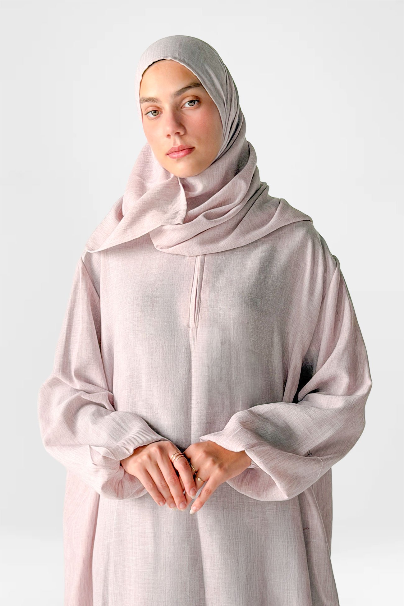 Blush Linen Prayer Dress - Image 2