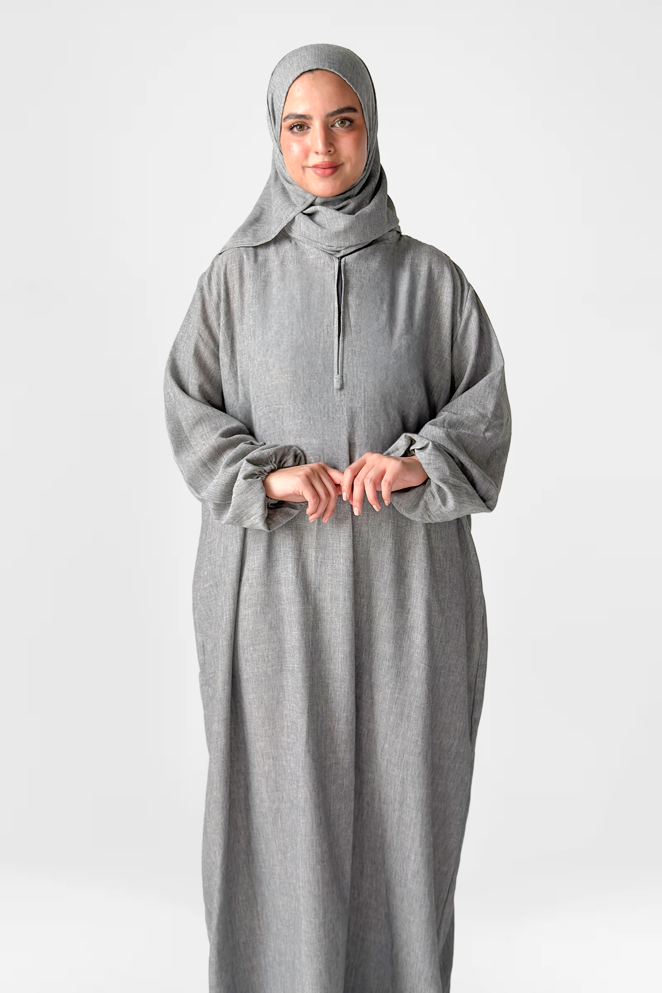 Dove Linen Prayer Dress - Image 3