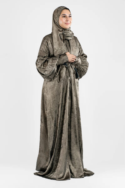 Antique Bronze Golden Hour Prayer Dress - View 1 | Arcadia Qatar