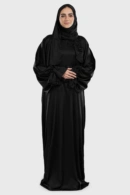 Black Satin Prayer Dress