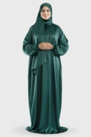 Deep Emerald The Classic Satin Prayer Dress