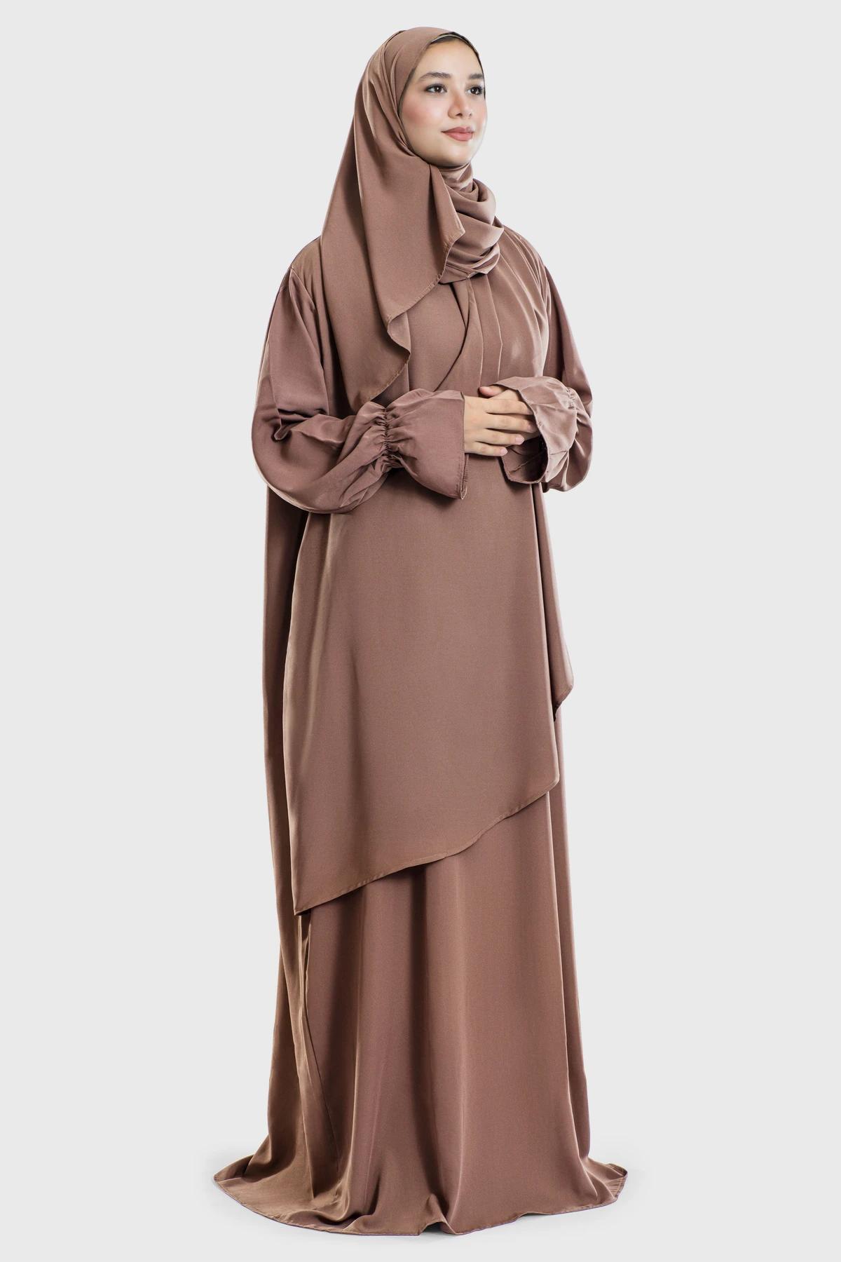 Earthly Rêve Satin Prayer Dress - الصورة 2