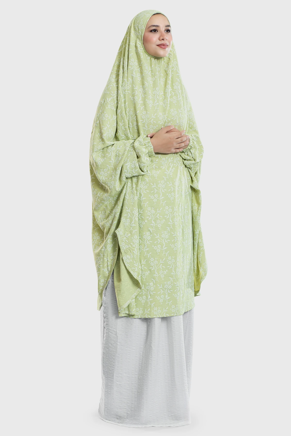 Pastel Pistachio Blooming Dream Prayer Wear - الصورة 2