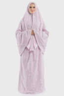 Soft Pink Fleur De Rêve Prayer Wear | ثوب صلاة مطرّز